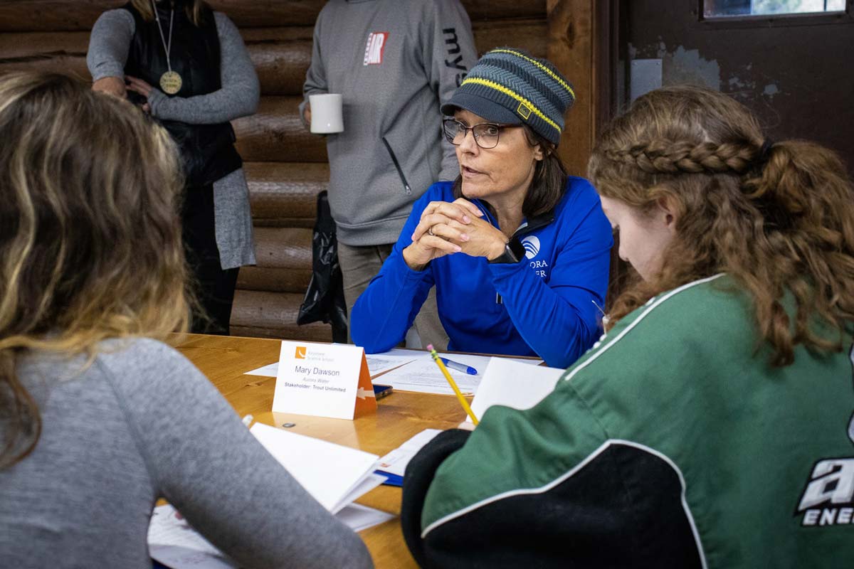 High school students learn from mentors in our H2O Outdoors program