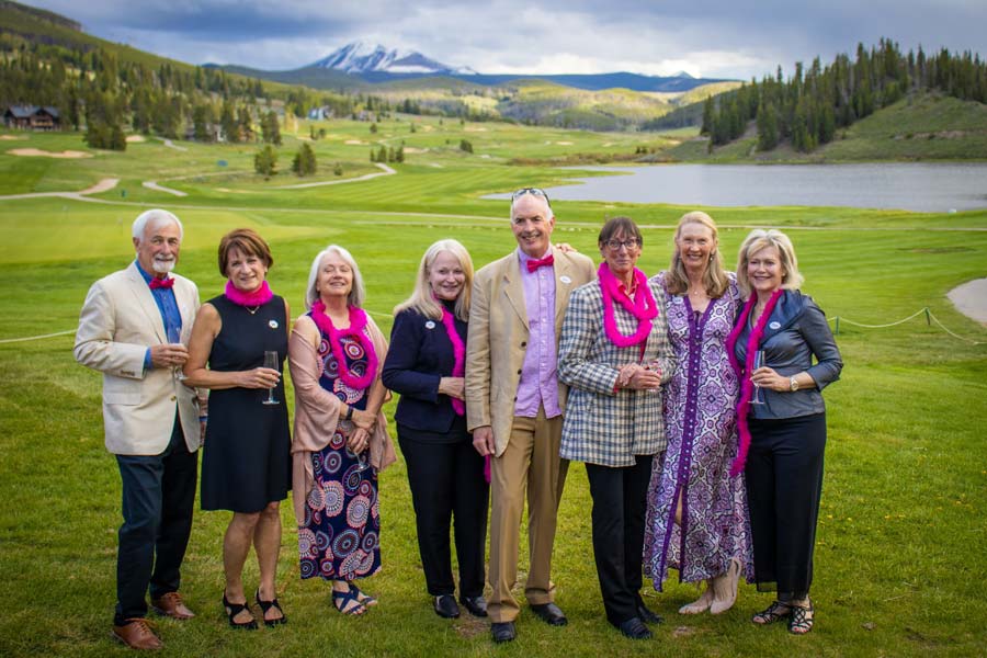 A group of donors at the Sipping for Science fundraiser at Keystone Ranch.