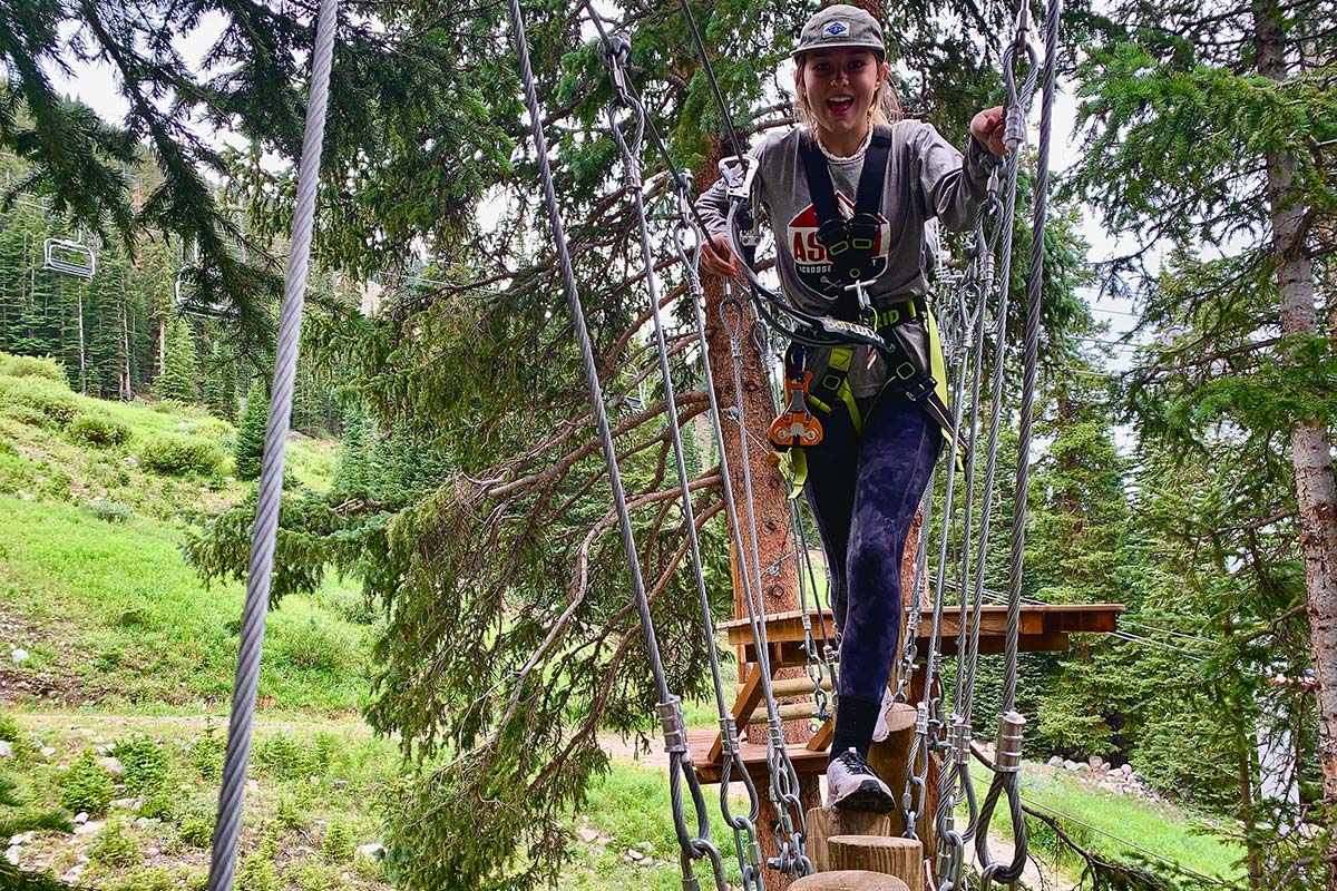 CAP high on the ropes course