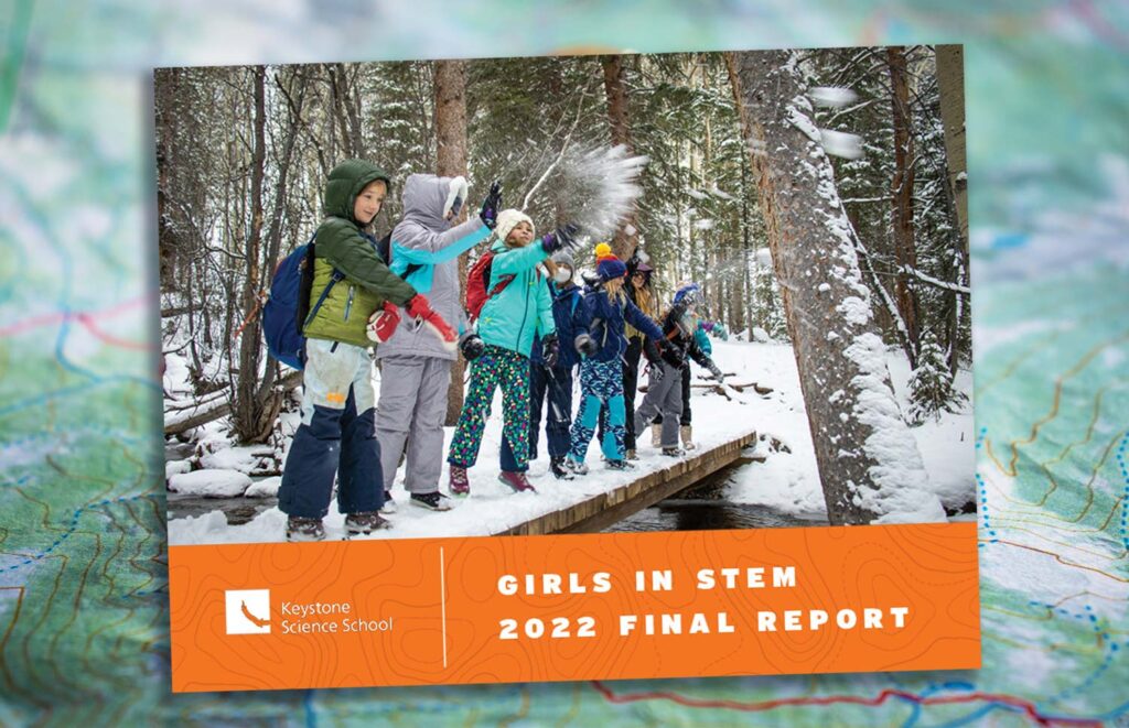 Front cover of the 2022 Girls in STEM Final Report.