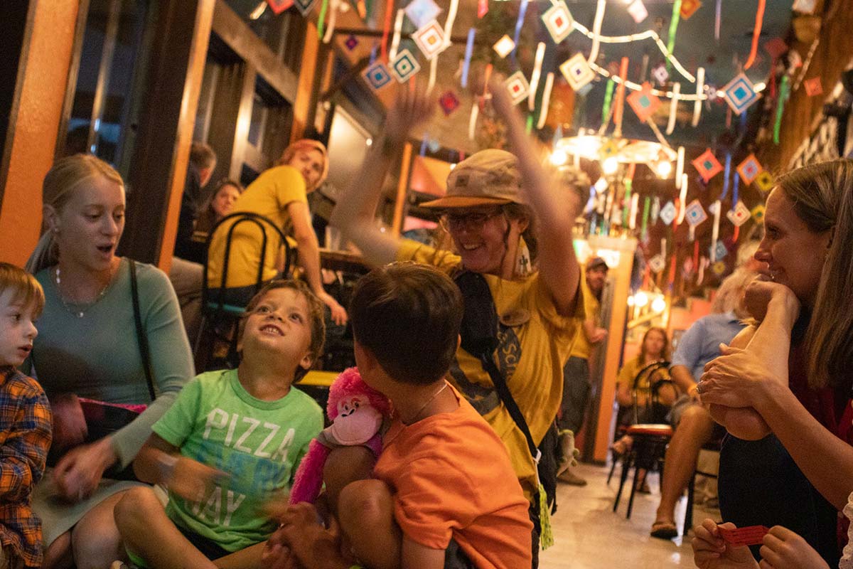 Kids at the giveaway during Science Adventure FIESTA!
