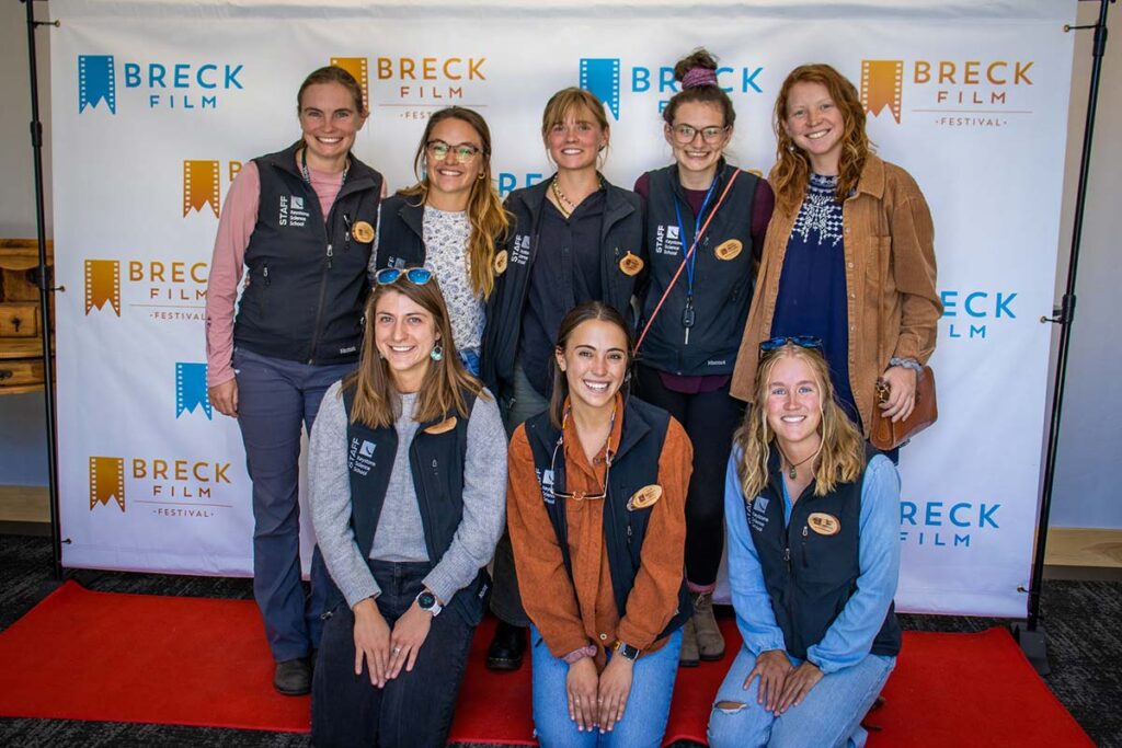 The Girls in STEM mentors at the Breck Film Fest red carpet